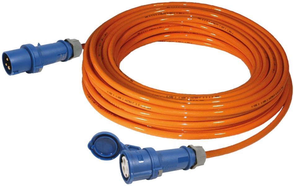 CEE-Verlängerungskabel 3x1,5 mm 25 m - Kupplung + Stecker