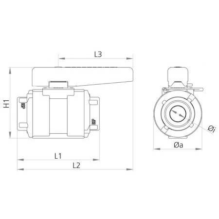 TRUDESIGN - 1/2" Kugelsperrventil elektronisch überwachbar