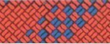 SEILFLECHTER - Novoleen-Fall + Schot - 1,5mm - rot-blau