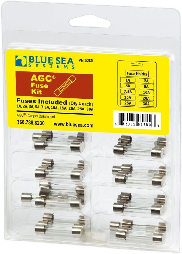 BLUE SEA - AGC Fuse Kit / Sicherungs Sortiment - 41-Teile