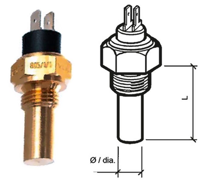 VDO - TEMP SENDER 120°C (INSUL/RET),