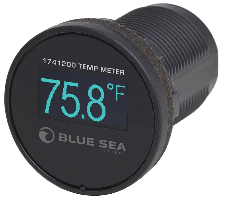 BLUE SEA - Temperaturanzeige - Mini OLED - blau