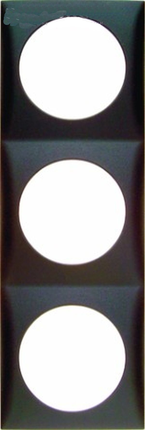 BERKER - Abdeckrahmen 3-fach chrom matt