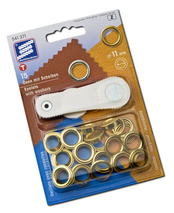 Seilflechter - brass grommets 11 mm