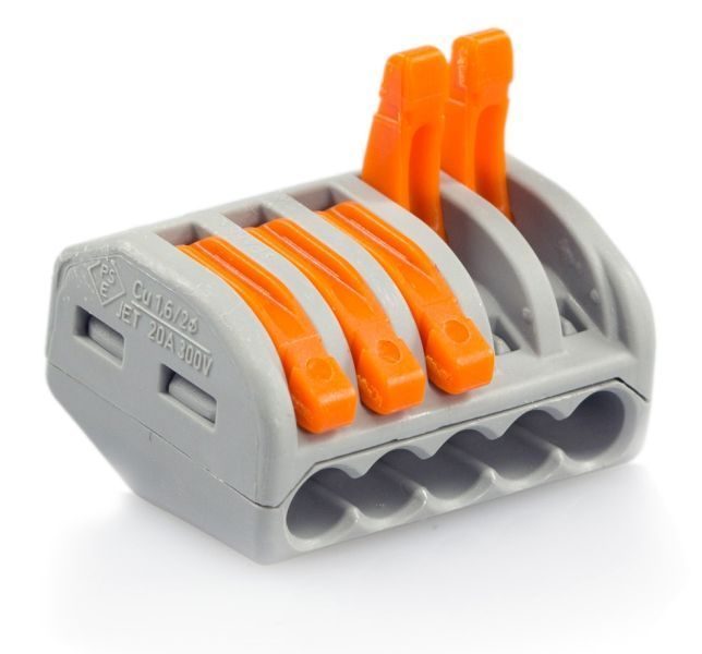 WAGO - 0,08 - 2,5mm² - 5-Leiter-Hebelklemme