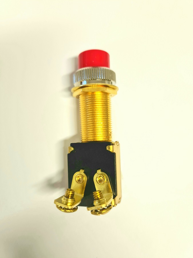Einbaudrucktaster, Hupen / Startknopf, mit Gummikappe