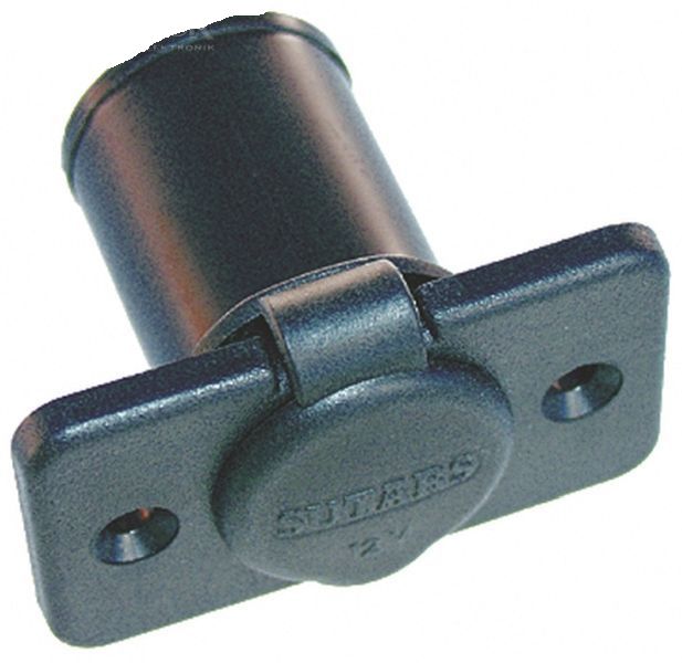 Einbausteckdose für Zigarettenanzünderstecker - eckig