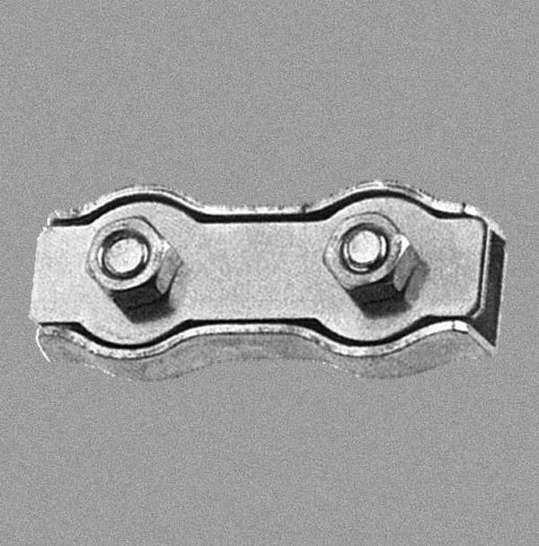 SEILFLECHTER - Duplex-Klemme Edelstahl, 6 mm