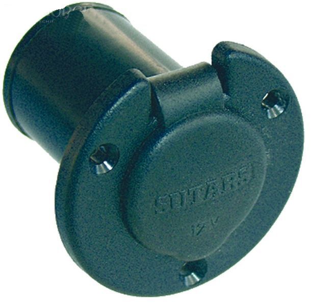 Outlet for cigarette lighter plug - round