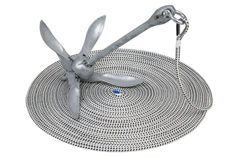 SEILFLECHTER - Faltklappanker, 6 kg, mit 30 m Taifun®, 10 mm