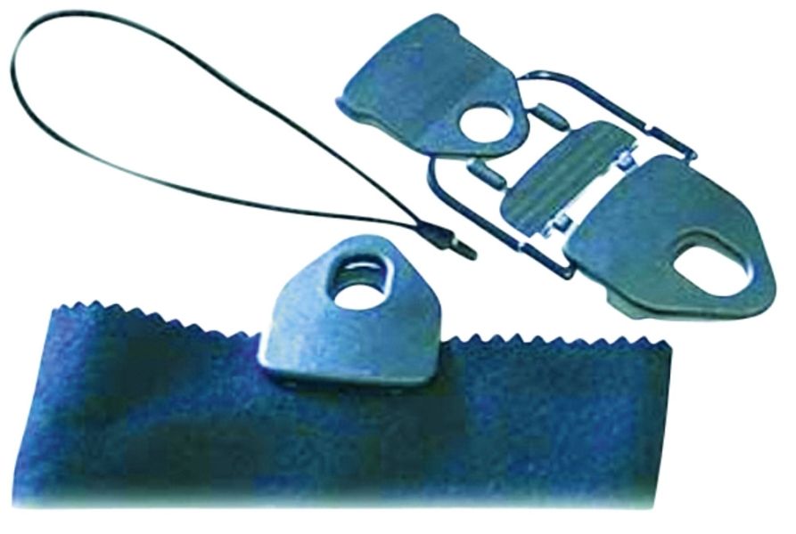 SEILFLECHTER - 4 Tornado®-Clips und 4 Gummieinbinder - klein