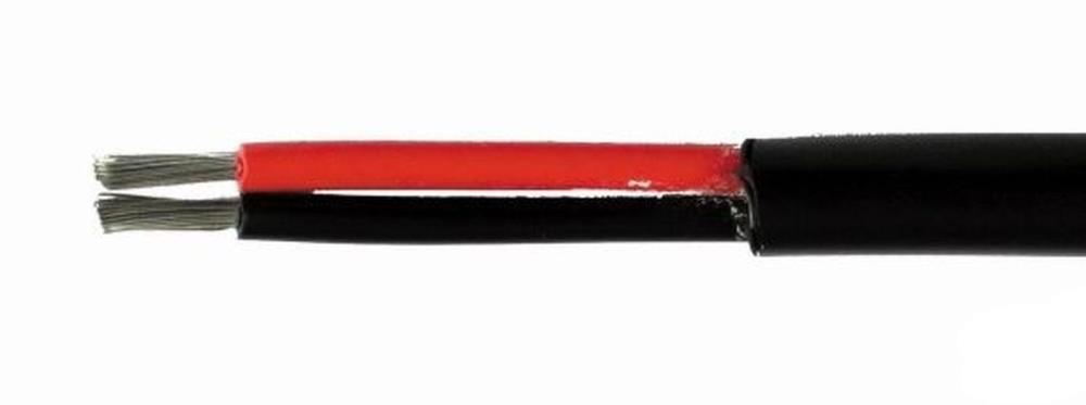 Kabel verzinnt 2 x 2,5 mm², schwarz, flexibel