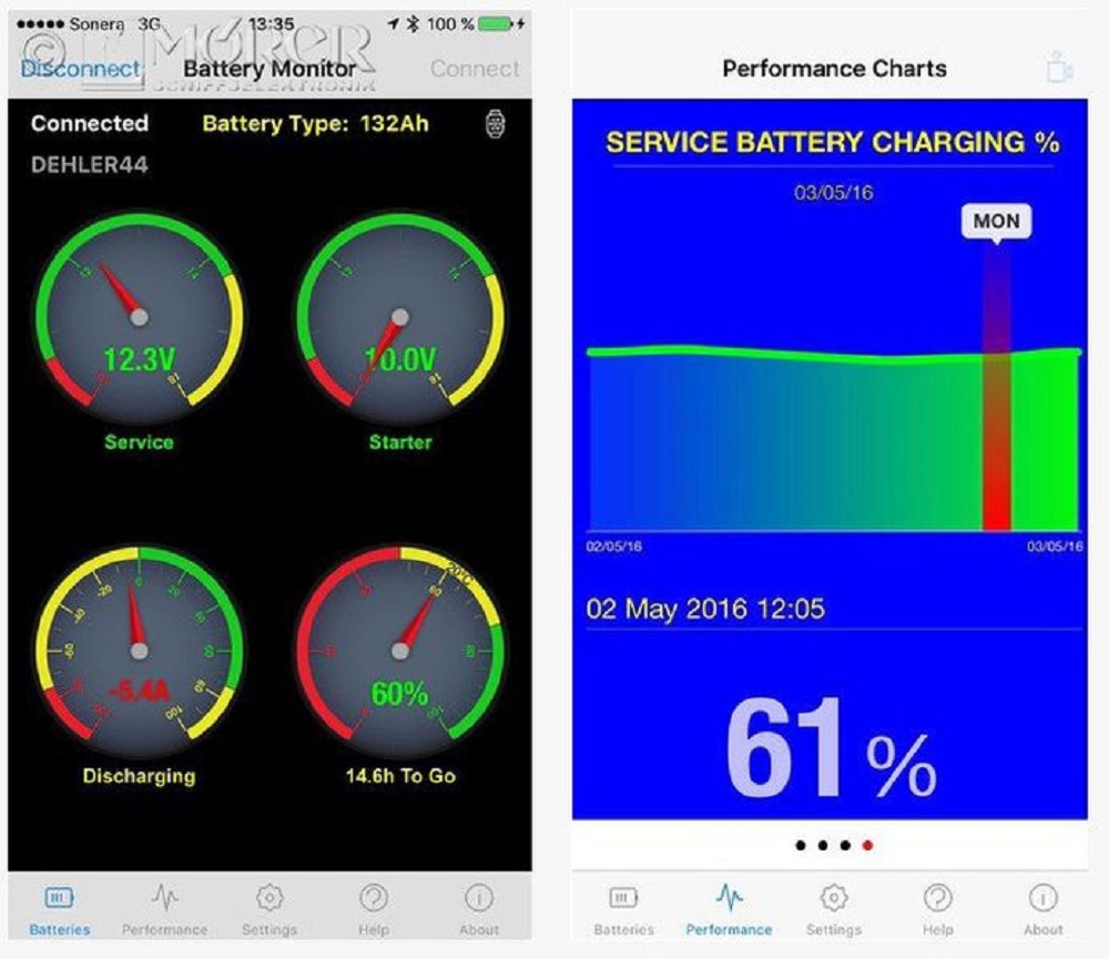 NASA - Bluetooth-Batteriemonitor BM-1 BT 12 V