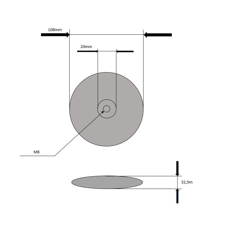 Telleranoden - Außen-Ø 108 mm